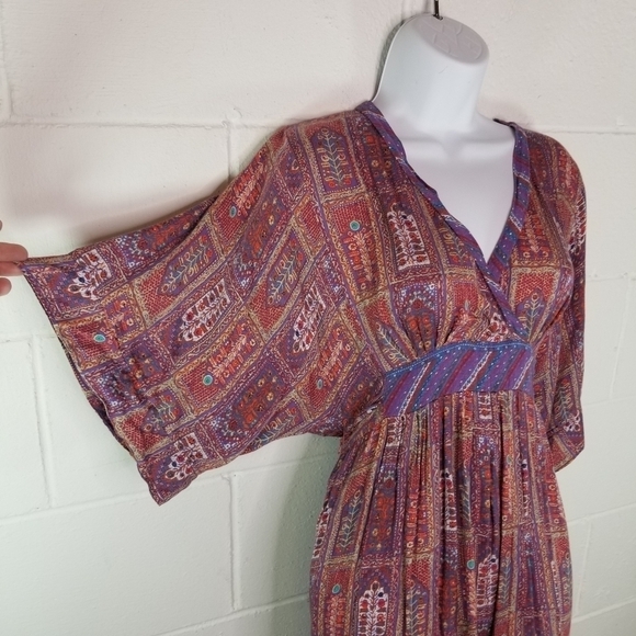 Anthropologie TINY Omina mosaic boho kimono sleeve dress - Picture 12 of 13